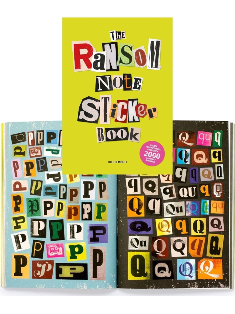 The Ransom Note Sticker Book (Over 2000 Alphabet Stickers) - Picture 2 of 8